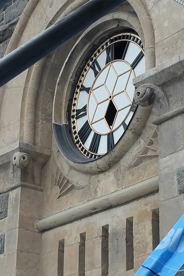 Former Galt Post Office Iconic Cast-Iron Clock restoring